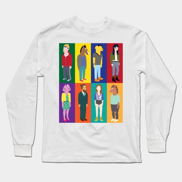 Bojack Horseman Long Sleeve T-Shirt by ehaverstick